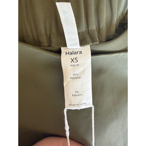 Halara Olive Green High Waisted Side Tie Wrap Maxi Skirt XS Regular NWT - Picture 6 of 7